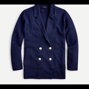 NEW J.Crew Double-breasted sweater-blazer XXS